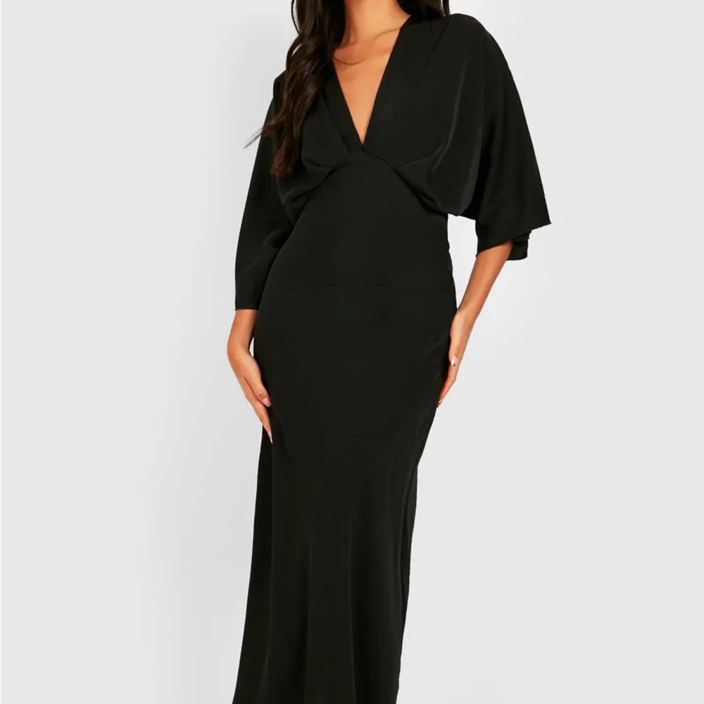 NWT Boho | petite bias cut angel sleeve maxi